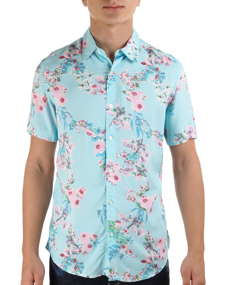 CAMISA GUESS ECO WLD ORCHIDS M3GH34 WD4Z2
