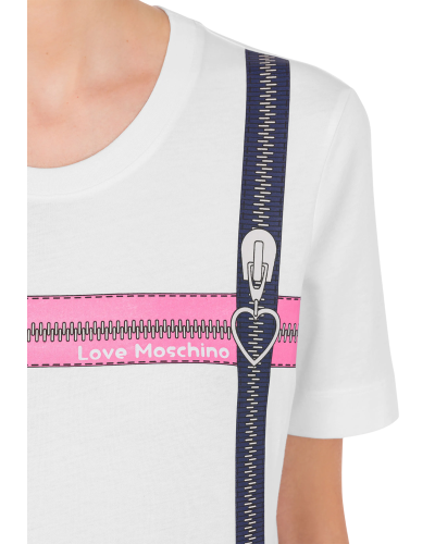 Camiseta love moschino cuore logo w4f154cm3876 a00