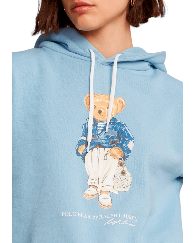 Sudadera polo ralph lauren med bear hd-long sleeve-sweatshirt 211892663001 powderblue
