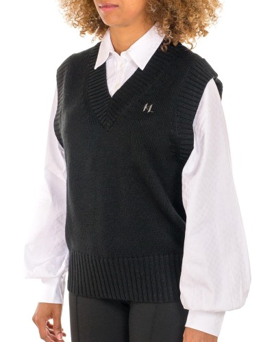 Punto karl lagerfeld knit vest w/ poplin shirt 226w2007 92900 998