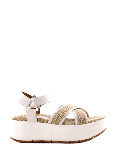 Zapatos voile blanche selena calf/rope  001-0502896 86076 white-bege