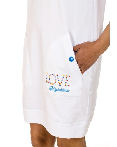 Vestidos love moschino logo smarties piccolo w5c7001m4364 90270 a00