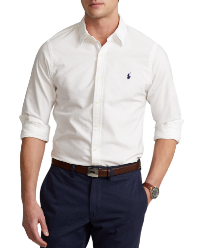 Camisa polo ralph lauren slbdppcs-long sleeve-sport shirt 710906936003 white