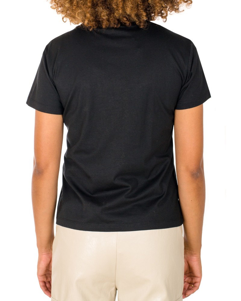 Camiseta Pinko Quentin Negro para Mujer