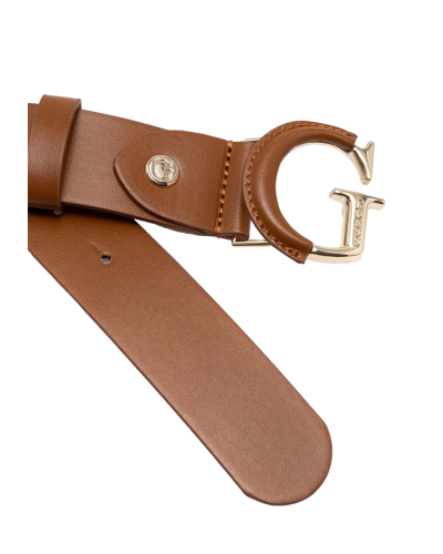 Cinturón guess adjustable belt bw7823 lea35 cognac