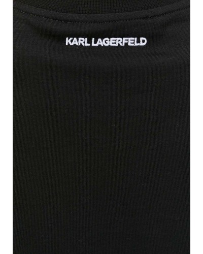 Vestido karl lagerfeld karl signature slv hem dress 235w1357 black