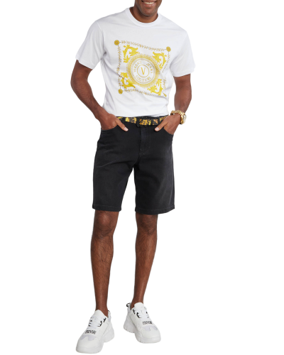 Camiseta versace jeans couture magliette 75gahf07cj00f white gold