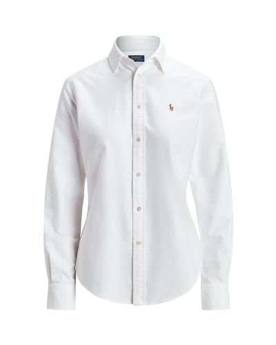 Camisa polo ralph lauren ls crlte st-long sleeve-button front shi 211891377003 bsr white