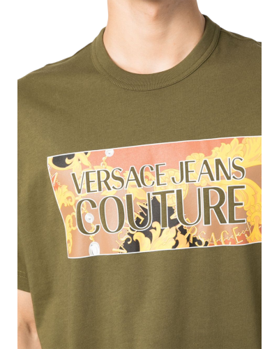 Camiseta versace jeans couture magliette 75gahe01cj00e army