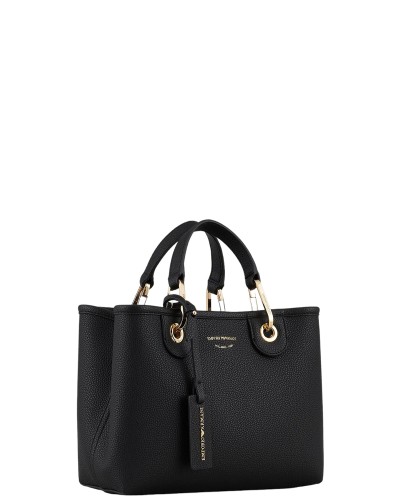 Bolso armani exchange women's shopping bag y3d166 yfo5b nero/silve