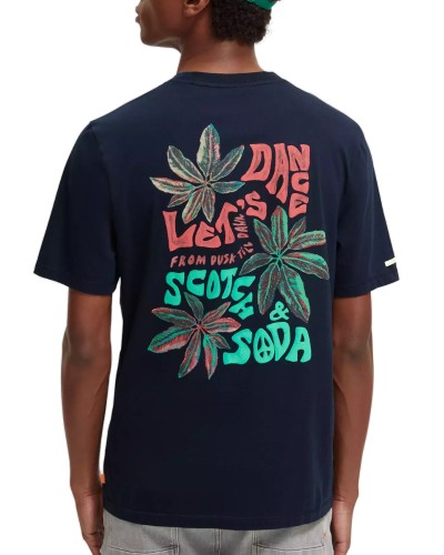 Camiseta scotch & soda festival aw t-shirt 173025 night