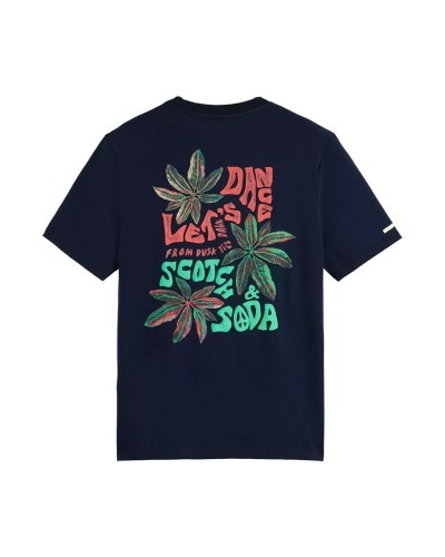 Camiseta scotch & soda festival aw t-shirt 173025 night