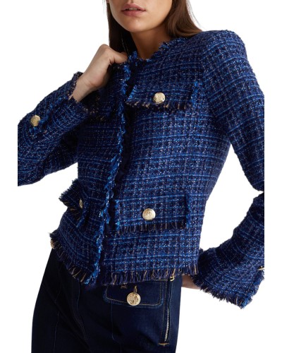 Chaqueta liujo jacket cf3286 t2543 blu luxury