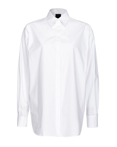Camisa pinko bridport 1 camicia popeline di 102476-a19u bianco bri