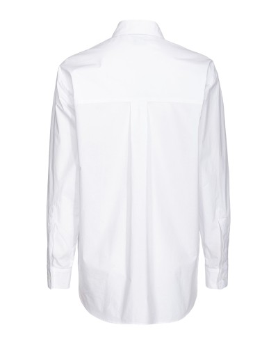 Camisa pinko bridport 1 camicia popeline di 102476-a19u bianco bri