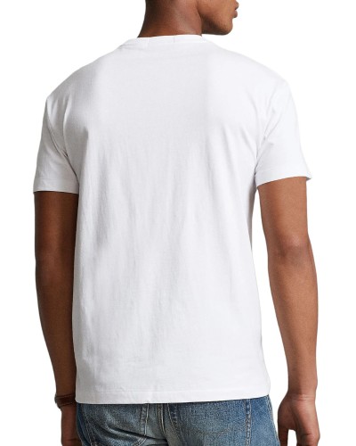 Camiseta polo ralph lauren sscnclsm1-short sleeve-t-shirt 710854497011 wht bear