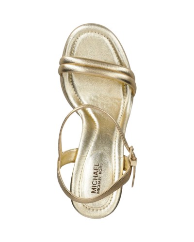 Zapato michael kors laci platform sandal 40h3lcms1m pale gold