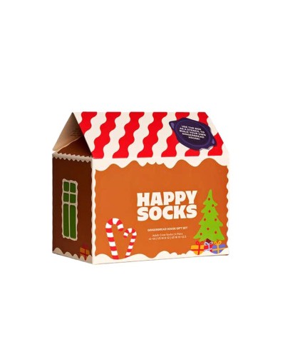 COMPLEMENTS HAPPY SOCKS 4-PACK GINGERBREAD P000329 GIFT SET