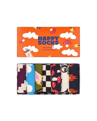 COMPLEMENTS HAPPY SOCKS 7-PACK A WILD WEEK P000324 GIFT SET