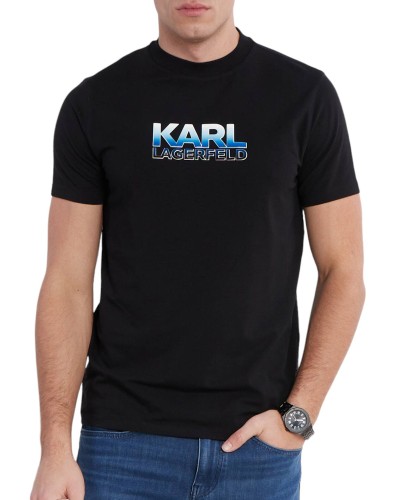 Camiseta karl lagerfeld t-shirt crewneck 541221 755402 990