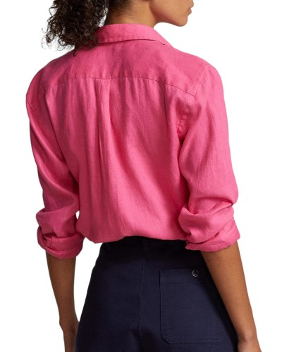 CooperaciÓn polo ralph lauren ls rx anw st-long sleeve-button front shirt 211920516014 desert pink