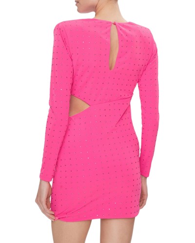 Vestido liujo dress ca4119 j4657 pink camel