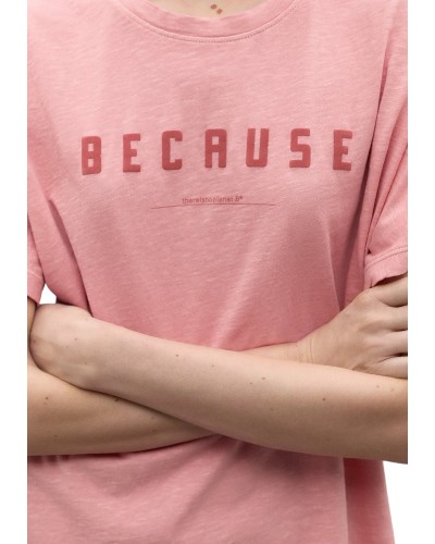 Camiseta ecoalf kemialf t-shirt woman mcwgatskemi00123s24 dusty rose