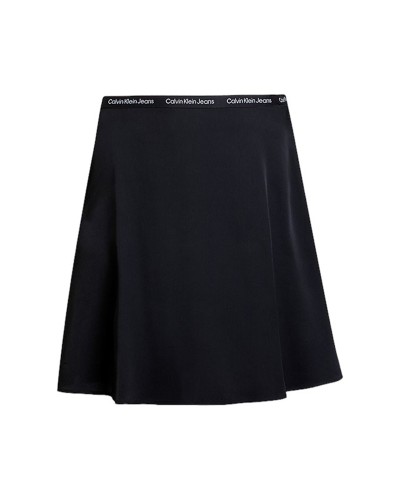 Faldilla calvin klein logo elastic skirt j20j223143beh black