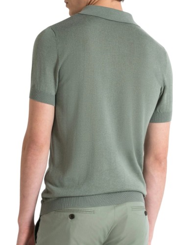 Punto antony morato knitted sweater mmsw01430 50086 sage green