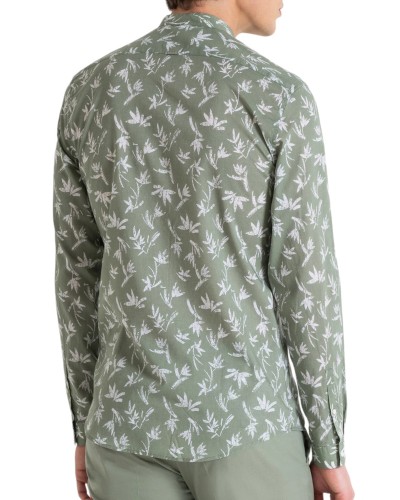 Camisa antony morato long sleeved shirt mmsl00631 43609 sage green