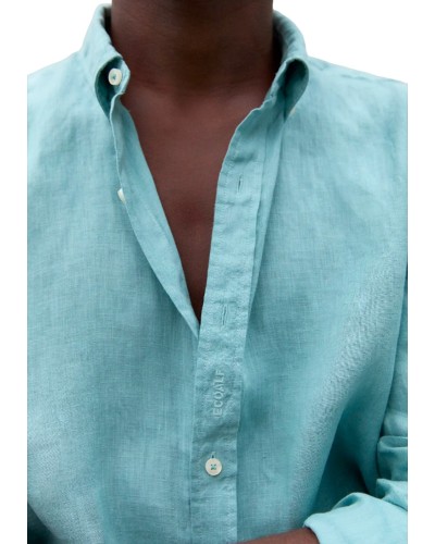 Camisa ecoalf malibualf shirt man mcmgasrmalib0725s24 aqua green