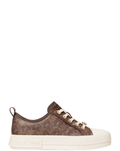 Zapatillas michael kors evy lace up 43h3eyfs1b brown