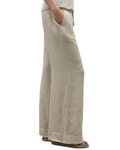 Pantalones ecoalf mosaalf pants woman mcwgapamosa00710s24 white sand