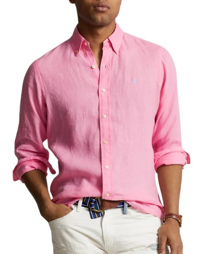 Camisa ralph lauren espa?a slu slbdppcs-long sleeve-sport shirt 710829443028 fl pink