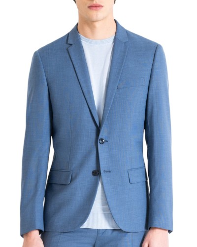 Americana antony morato suit jacket mmjs00018 65330 avio blu