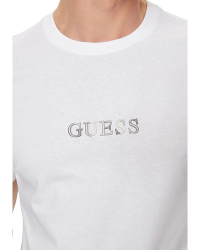 Camiseta guess ss cn guess multicolor tee m4gi92 i3z14 pure white