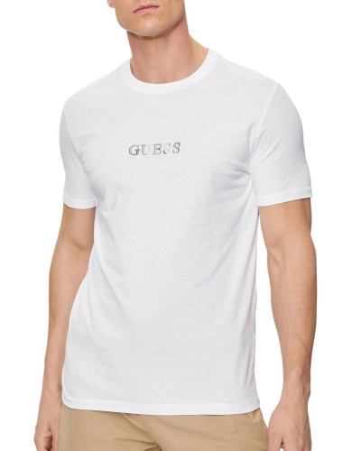 Camiseta guess ss cn guess multicolor tee m4gi92 i3z14 pure white