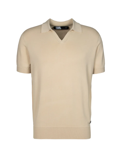 Polos karl lagerfeld knit polo 1/2 542308 655042 sand