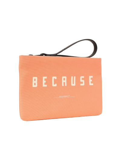 Complementos dona ecoalf lupitaalf clutch with message mcwbacllupim0135s24 papaya