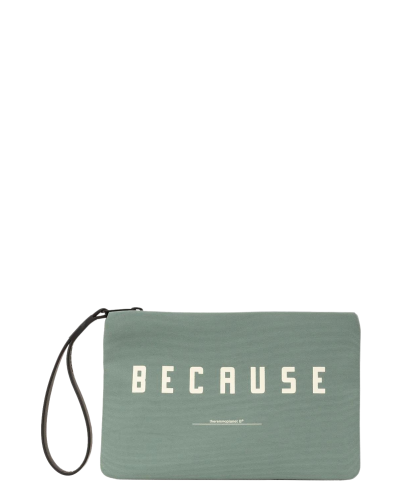 Complementos dona ecoalf lupitaalf clutch with message mcwbacllupim0135s24 dusty mint