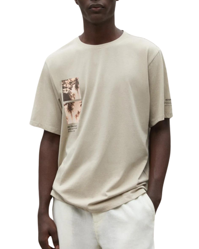 Samarreta ECOALF palmialf t-shirt man mcmgatspalmi0803 beige