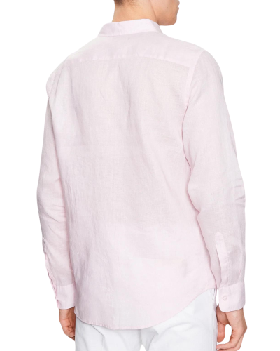 Camisa guess ls island linen shirt m2yh44 werx0 airy pink